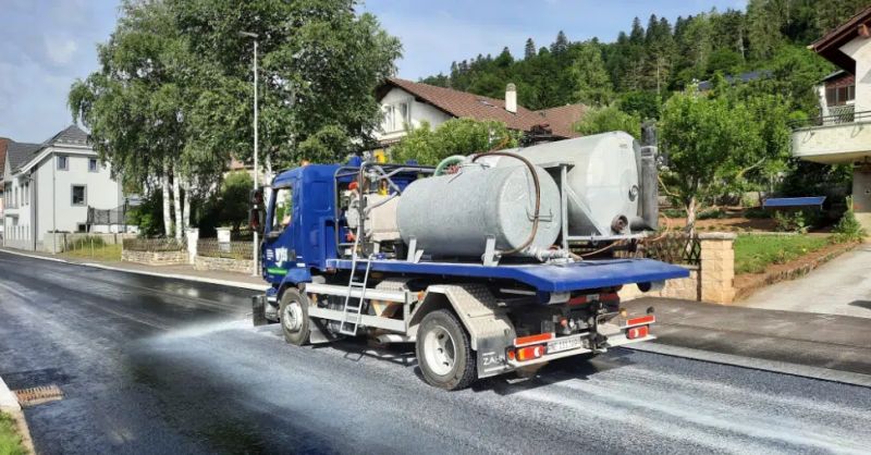 Blanchissement de la chaussée lors des fortes chaleurs
